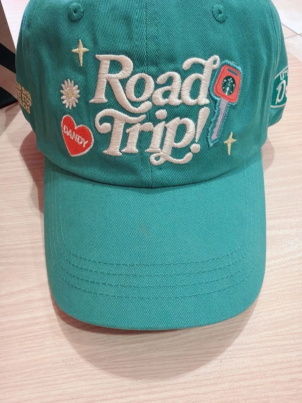 Kids Teal 'Road Trip!' Embroidered Cap